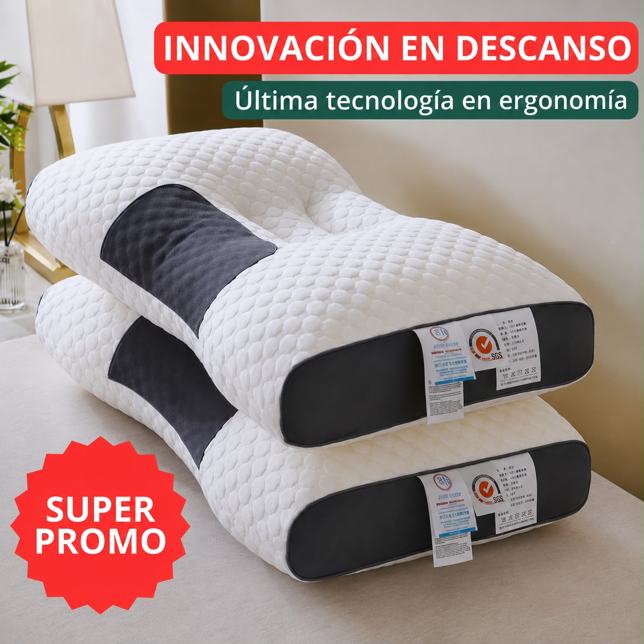 Almohada Ortopédica Cervical Descanso